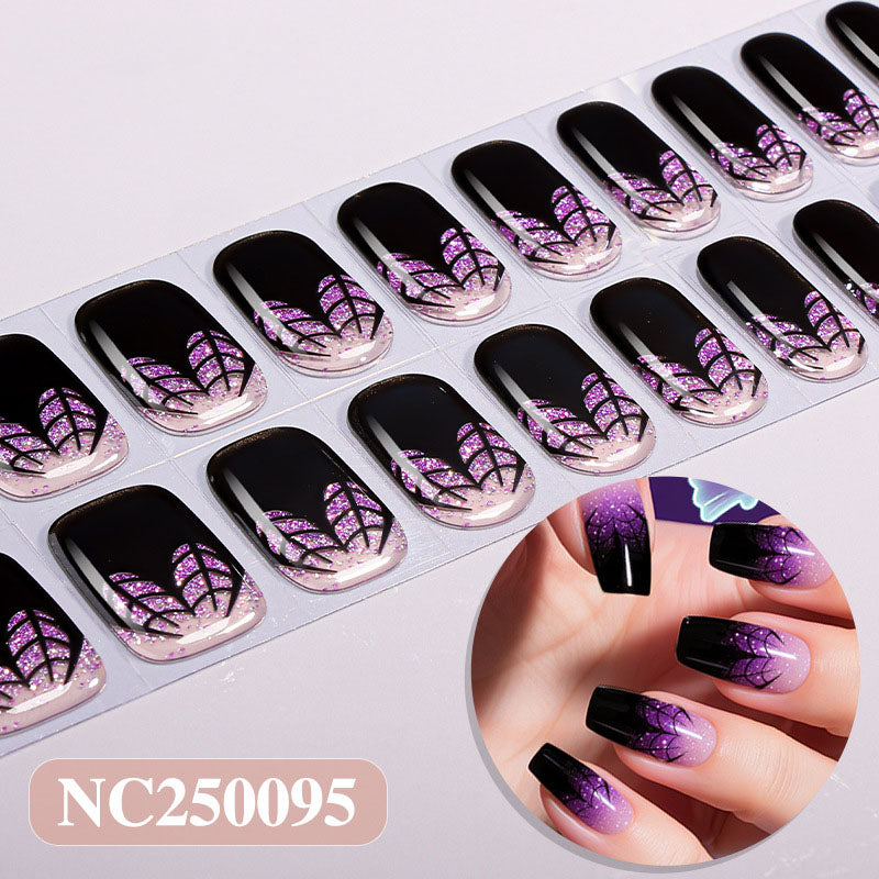 Semi-Cured Gel Nails - Halloween Purple Series👻💜