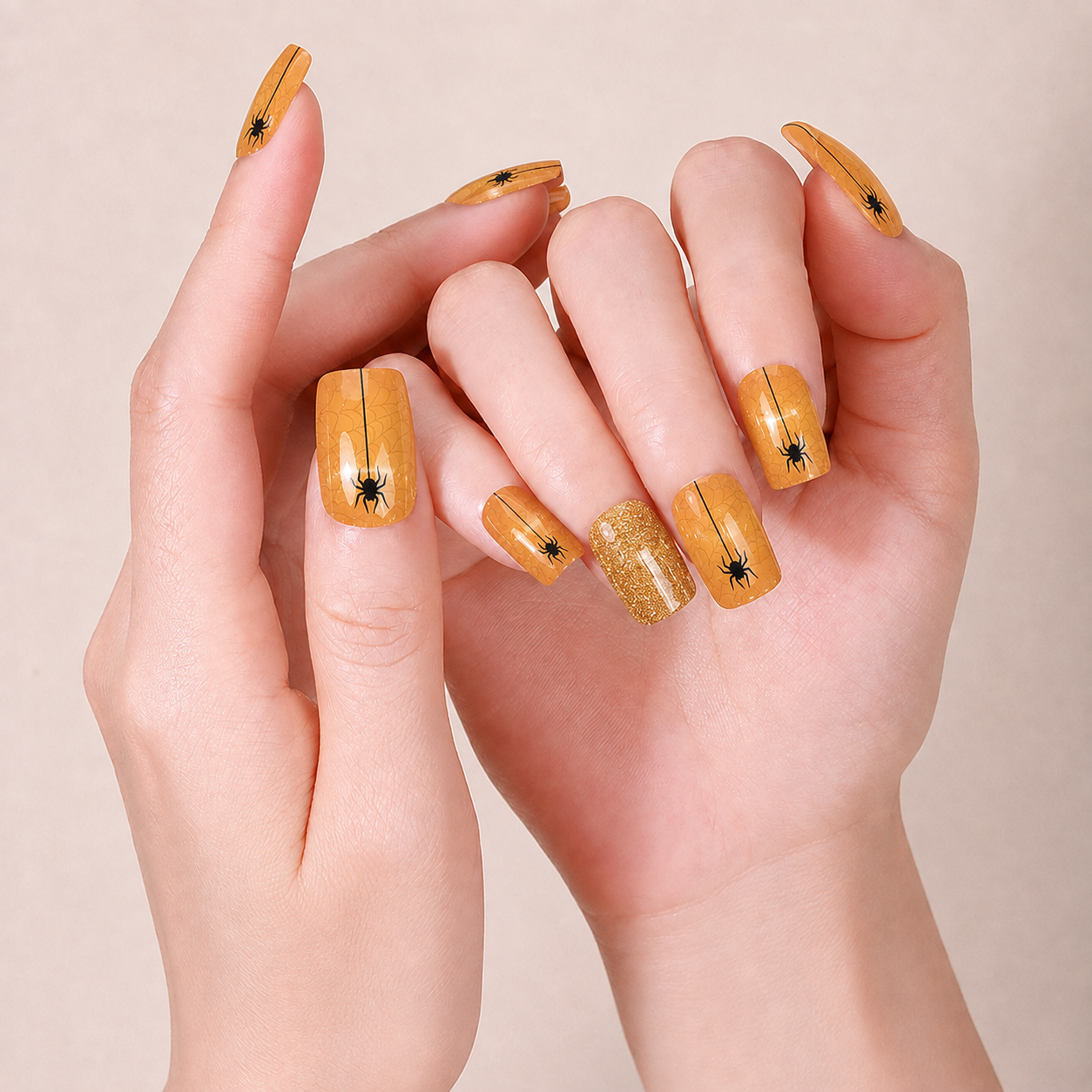 Halloween Golden Spider Orange 🧡🕷️