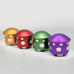 Mushroom Aluminum 4 Piece Grinder with Assorted Colors