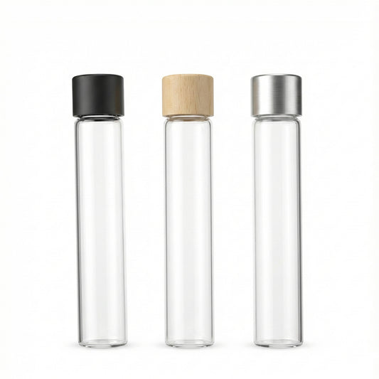 Multiple Sizes Multiple Colors Pre-Roll Glass Tube Packaging
