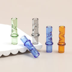 One Hitter Herb Taster  Glass Tube for Smoking Hand Pipe with Filter