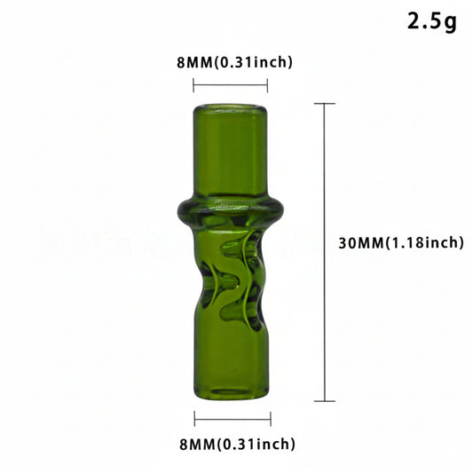 One Hitter Herb Taster  Glass Tube for Smoking Hand Pipe with Filter