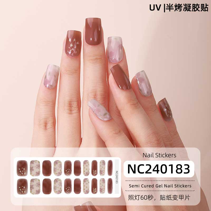 Semi-Cured Gel Nail Wraps - Fireside Festive