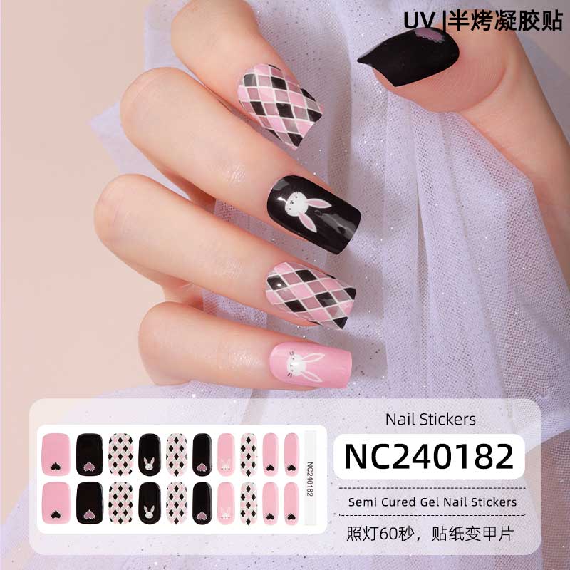 Semi-Cured Gel Nail Wraps - Fireside Festive