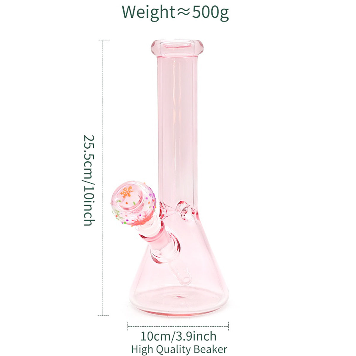 CUSTOM | 10Inch Glass Water Pipe - Bong and Bubblers