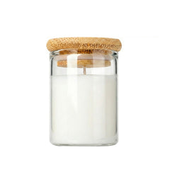 10oz Glass Storage Jar with Wooden Lid – Custom Logo Print or Etched Lid