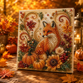 Pearl Painting Kit | Autumn Fox Framed 30x30cm