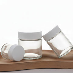 3oz Clear Wide Mouth Glass Jars with Screw Cap
