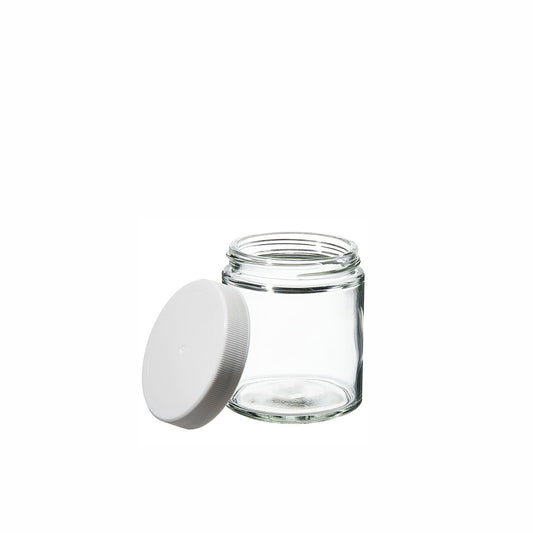 3oz Clear Wide Mouth Glass Jars with Screw Cap